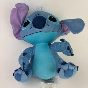 Disney Stitch Plush Toy Blue Stuffed Animal 12” Smiling With Teeth Soft Toy 2022